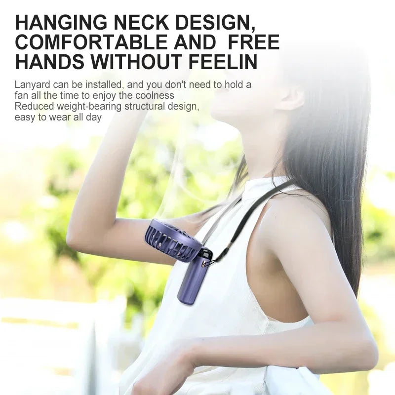 Ventilador de Cuello Portátil Recargable - Sin Aspas